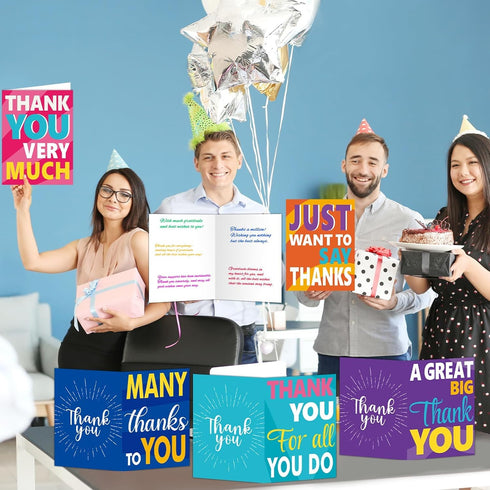 6PCS 14 21 Inch Large Thank You Cards Big x Thank You Gifts Giant Gratitude Greeting Cards with Envelopes Appreciation