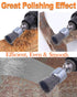 30 Pack 1/4-Inch 3 Rocaris Carbon Steel Wire Wheel Brush with Hex Shank, Pen Brush, for Rust Removal, Corrosion