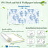 Kanworse 17.7"x394" Peel and Stick Wallpaper Blue Crab Watercolor Soft Waves Delicate Details Contact Paper Removable