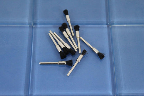 TMAX 10 pc Nylon Bristle Pen Wire Brush #405 with 1/8 Inch Shank for Dremel and Rotary Tools
