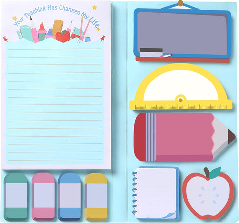 Hommie Teacher Sticky Notes Set, Divider Sticky Planner Sticky Note for School Office Supplies, Teacher Appreciation