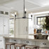 3 E26 Modern Farmhouse Chandelier Light Black Chandeliers for Dining Room Light Fixture, Round Iron Candle Chandelier