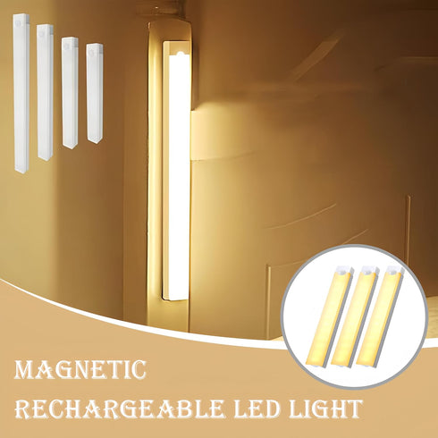 Closet, 2Pcs, 10cm/3.9in) Punch-Free Smart Sensor Magnetic Rechargeable LED Lights, New Wireless Intelligent Motion