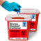 Sharps Container 2 Gallon (2-Pack), Professional Grade Biohazard Containers for Needle Disposal at Home