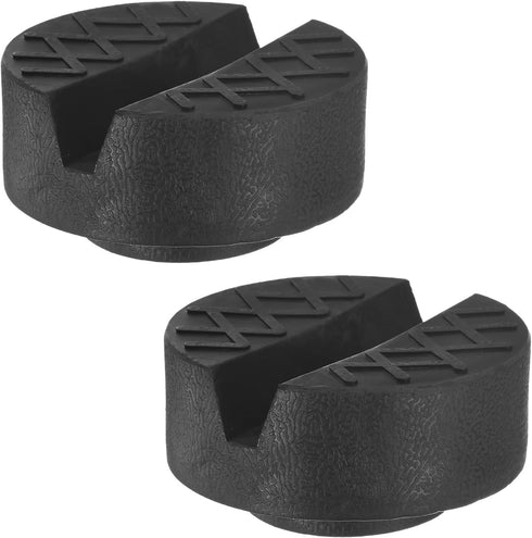 M METERXITY 2-Pack Floor Jack Rubber Pad, 2.5 Inch Dia Universal Rail