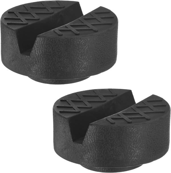 M METERXITY 2-Pack Floor Jack Rubber Pad, 2.5 Inch Dia Universal Rail