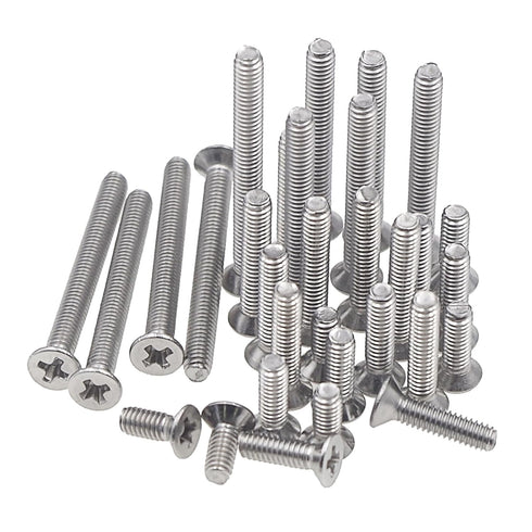 M2.5 Stainless Steel Phillips Flat Head Machine Screws Assortment Kit