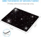 MXCVER Black Mousepad Diamond Black Glitter Sparkle Mouse pad Bling Desk Accessories Gaming Bling Rubber Pads