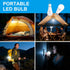 Powfloven Bulbs Dimmable Bulb 3 4 A19 Bulbs 2 Pack Rechargeable Light with Remote Control and USB Charging; Battery
