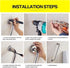 XXSLY 80cm Grab Bars Handrail Support Black Handrail- Wall Mount Stainless Steel Rustproof Toilet Shower Safety