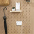 4Pcs Room,3.7x3.2x1.9 Pegboard Baskets: Hanging Pegboard Plastic Bins for Tool Organizer, Workbench Garage Wall Storage