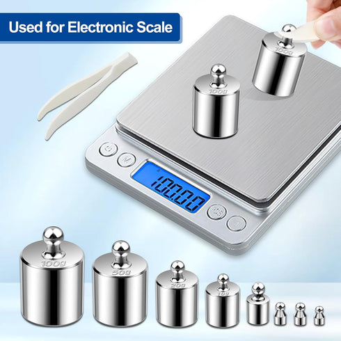 UCEC Calibration Weights for Digital Scale, 10mg - 100g Precision Stainless Steel Weight Set with Tweezers