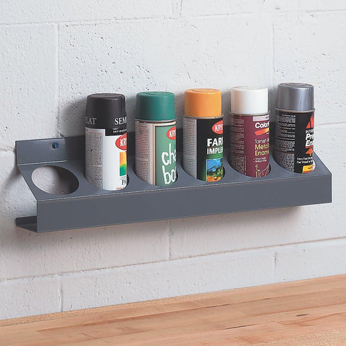 Durham 385-95 6 21-1/2" 5-1/4" 3-1/8" Gray Cold Rolled Steel Sections Aerosol Can Caddy, Width x Height x Depth