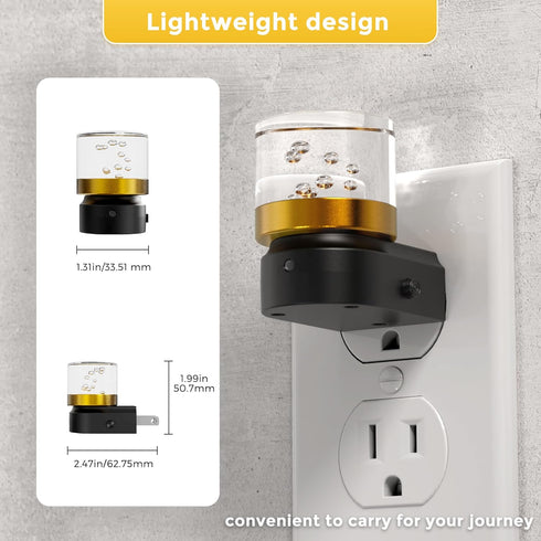 3000K/4000k/5000K L LOHAS LED Night Lights Plug into Wall, Adjustable Color Temperature Bubble Night Light, Dusk