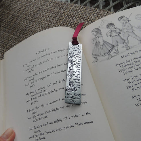 Cathedral Art For a Special Boy First Communion Metal Bookmark - 3-1/2-Inch