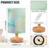 ALAZA Modern Art Marble Teal Table Lamp for Bedroom USB Port Bedside Lamp Small Nightstand Desk Lamp for Girls Boys