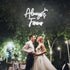 15.4x12.6 inches Ineonlife Always Forever Neon Sign for Wall Decor Love Oh Baby White Letter LED Lights for Wedding