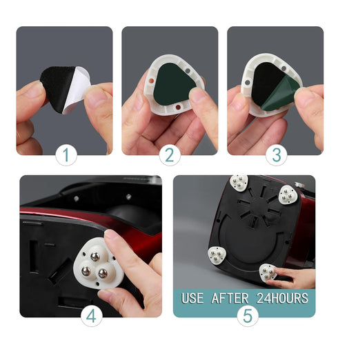 12 PCS Small Appliance Casters Wheels, Sticky Swivel Pulleys Mini Self Adhesive Universal Wheel for Furniture
