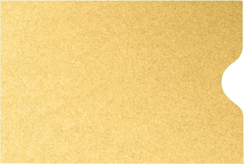 LUXPaper Credit Card Sleeves | 50 Qty | Gold Metallic | 2 3/8" x 3 1/2" | 80lb. Text