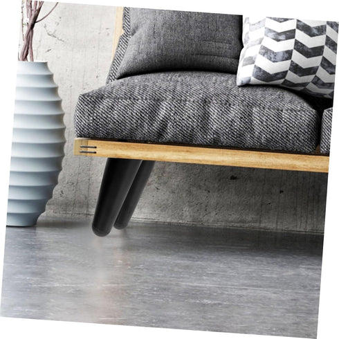 4Pcs TEHAUX Metal Furniture Legs for Couch Iron Sofa Replacement Feet Heavy Duty Oblique Design for Dresser Cabinet Tv