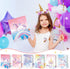 Kosiz 12 Pieces Cute Unicorn Pocket Folders, Kawaii Homework Folders for Girls, Back to School Gift, Classroom Teacher