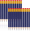 Zonon 24 Pieces Back to School Small Pencils, Half Pencils with Eraser, Easy to Hold Graphite HB Pencils (Navy Blue)