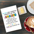 Qiliji Cute Thank You Card, Thank You Card for Friend Bestie, Appreciation Card for Family Partner Coworker Teacher