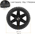 5 Inch, 4 Pack uxcell Shopping Cart Wheels Replacement Rubber Foaming Shopping Bag Trolley Wheel Repair for Folding