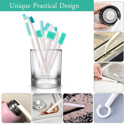 Small Cleaning Brushes for Household Cleaning, Crevice Tool Set for Window Tracks, Humidifier, Keyboard