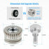k1 Max Extruder Upgrade xirbbo Gears Kit 2pcs Motor for K1 / K1 Max / K1C Nickel Plated Hardened Steel
