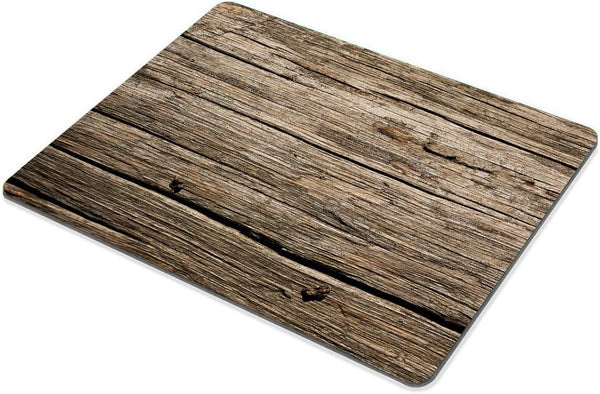 Smooffly Computer Gaming Mouse Pad, Rustic Old Barn Wood Customized Rectangle Non-Slip Rubber Mousepad