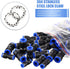 120 Pcs Straight Push Connectors, Quick Connect Air Hose Fittings for 6/8/10/12 mm Pneumatic Tubes
