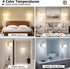 1 Pack 6000mAh 4 Dimmable iThird Battery Operated Wall Sconce Light: Gold Rechargeable Wall Lights with Touch
