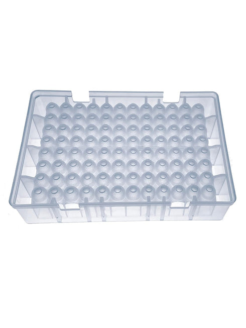 MUHWA 96 Wells Deep Well Plate, 1.2ml Storage Plate, Round Bottom, Pack of 5
