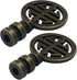 Hordion Set 2 Decorative Bronze Lamp Finials - of Elegant Knobs for Table and Floor Lamps