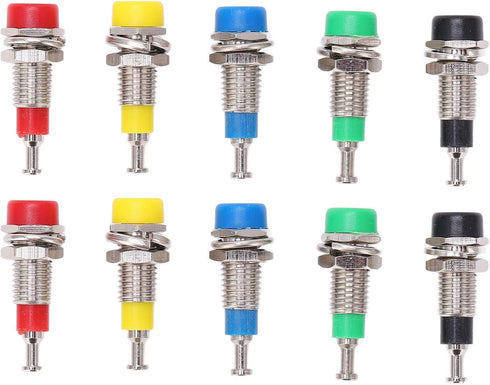2mm FTVOGUE Banana Socket, Gold Plated Copper ABS Binding Post Panel Mount Jack with for Electronic Equipment