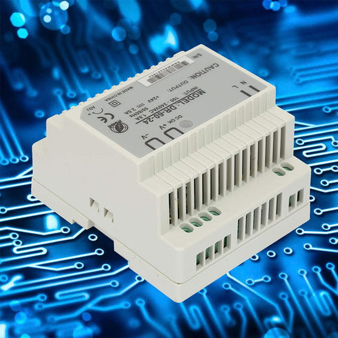 DR-60-24 AC DC Power Source 60W 24V 2.5A DIN Rail Mounted Power Supply Single Phase PWM Industrial Control Equipment for LED Lighting Car