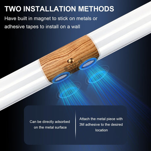 FOCULITY dimming Closet countertop (15 inch Under Cabinet Lights, LED Rechargeable Battery Driven Indoor Motion Sensor