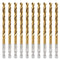 Hex Shank Drill Bits Set - 10Pcs 1/4 Inch Premium HSS Titanium Impact Bits for Wood, Steel, Metal, Plastic