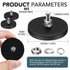 6Pcs 30LBS M5 1.69 Inch DIYMAG Rubber Coated Magnets, Adhesive Power Anti-Scratch Neodymium Large Magnet Base