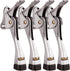 Gotega 4 Packs Kickdown Door Stopper with One Touch Adjustable Height and Rubber Tip, 4 Inches