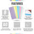 Lapping Microfinishing Film with PSA, Set of 8 Polishing Sheets 4.25’’ x 11’’ for Scary Sharp Sharpening System