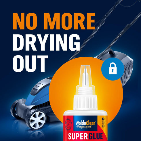 Super Glue for All Purpose - 25g Extra Strong, Waterproof, Heat-Resistant Clear Glue with Precise Nozzle