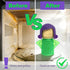PARFINER Microwave Cleaner Angry Mama Easy Steam Cleans with Vinegar and Water for Home and Kitchens