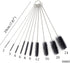 Honbay 10PCS 7.87Inch Set Set Nylon Tube Brush Cleaning Brush for Test Tube,Water Bottles, Drinking Straws, Eye