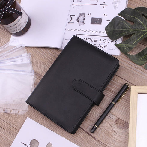Money Saving Binder, Savings Challenges Book with 12pcs Zipper Envelopes A6 Budget Binder for Managing Budgets