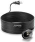 SIXZOONM 20Ft Extension Hanging Lantern Cord - Black, E26 Light Bulb Socket with