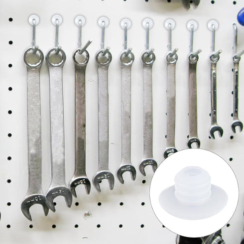 120pcs Pegboard Hook Locks, Stoppers for 1/4in Pegboard Hook Accessories, Tool Organizer Security Locks for Hanging