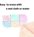 TWOHANDS Wet Erase Markers, Ultra Fine Tip 0.7mm, Low Odor Black Whiteboard Markers for Planning