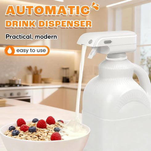 Upgraded Magic Tap Automatic Drink Dispenser - USB Rechargeable, Easy-Clean Design - Hands-Free Beverage Dispenser